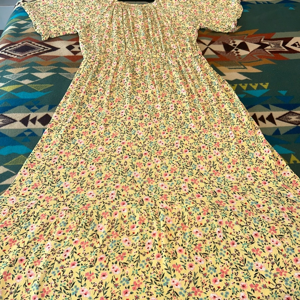Floral Yellow Dress